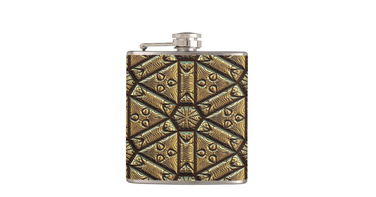 Engraved 2 Wrapped Flask Zazzle