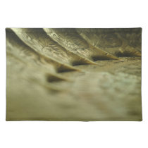 Engraved Brass Left Placemat