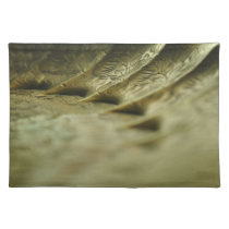Engraved Brass Right Placemat