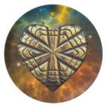Engraved Heart 1 Plate