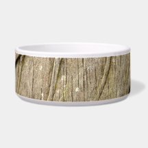 Engraved leaf dog food bowls