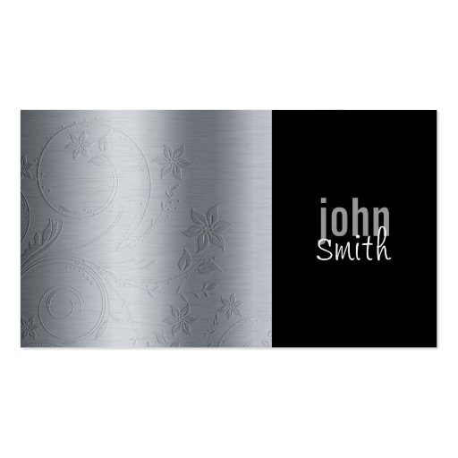 Engraved Metal Business Card