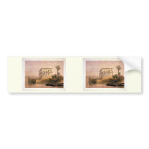 Engraved on stone by Louis Haghe Bumper Sticker