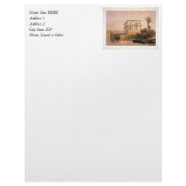Engraved on stone by Louis Haghe Personalized Letterhead