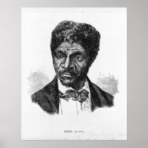 Engraved Portrait of African American Dred Scott Print