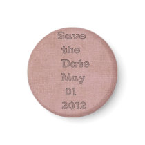 Engraved style Save the Date May 1 2012 Magnet magnets