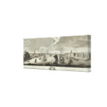 Engraved View of Saint Petersburg Gallery Wrapped Canvas