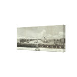 Engraved View of Saint Petersburg Gallery Wrap Canvas