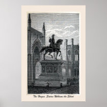 Engraving, The Hague, Statue William the Silent Posters