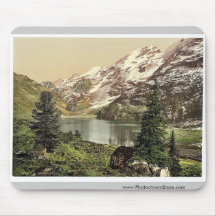 Engstlen Lake, Bernese Oberland, Switzerland vinta Mouse Pad