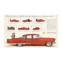 Enhanced 1956 Lincoln Premiere 4 Door Centerfold A posters