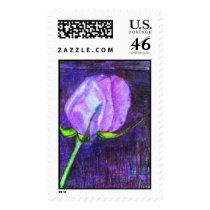 enhanced blue rose postage