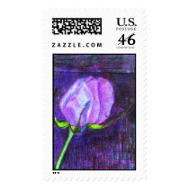 enhanced blue rose postage
