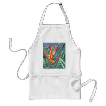 Enhanced Hawaiian Heliconia Flower Apron