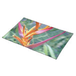 Enhanced Hawaiian Heliconia Flower Placemat