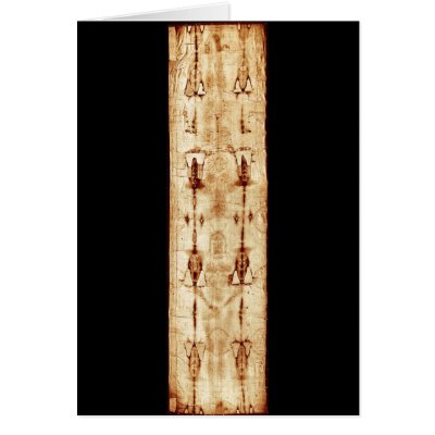 ENHANCED Shroud of Turin full image Jesus Christ Card by harlowandcompany