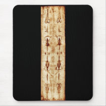 ENHANCED Shroud of Turin full image Jesus Christ Mouse Pads