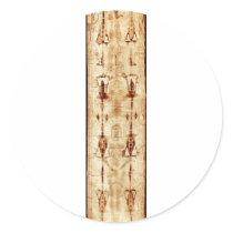 ENHANCED Shroud of Turin full image Jesus Christ stickers