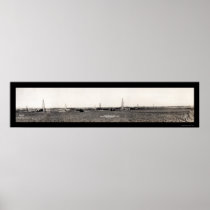 Enid OK Hoy Oil Field Photo 1917 Poster