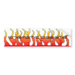 Enigmatic Sticker flames Bumper Sticker