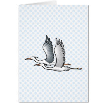Enis & Elain Egret Greeting Card