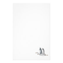 Enis & Elain Egret Stationery Paper