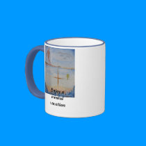 Enjoy a mental vacation mugs