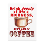Enjoy Coffee Post Card