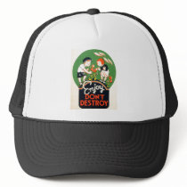 Enjoy Don't Destroy - Go Green Earth! 1937 Trucker Hats