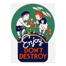 Enjoy Don't Destroy Poster posters by retroz Enjoy Don't Destroy Poster posters