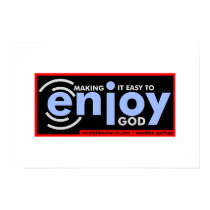 Enjoy God Poster posters by revo Enjoy God Poster posters