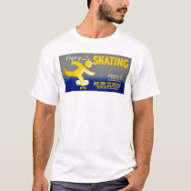 Enjoy Ice Roller Skating 1938 WPA t-shirts