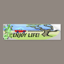 ENJOY LIFE! bumper stickers by gridlocksmith ENJOY LIFE! bumper stickers