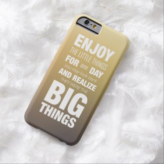 Enjoy little things! Typography iPhone 6 Case