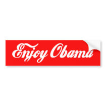 ENJOY OBAMA bumper stickers