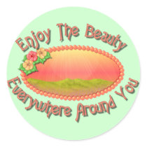 Enjoy The Beauty Sticker