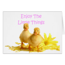 Enjoy The Little Things, Ducklings Card