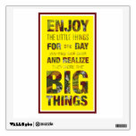 Enjoy the little things. quote saying wall sticker