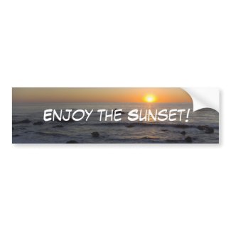 Enjoy the Sunset Bumper Sticker