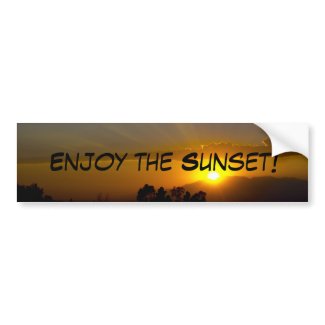Enjoy the Sunset II Bumper Stickers