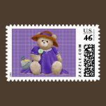 Enjoying A Cone Postage Stamp stamps