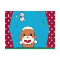 Enjoying A Rainy Day Postcard by Princess_Monkey Enjoying A Rainy Day Postcard