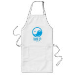 enjoying life button, gemini65 bk logo aprons