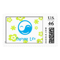 Enjoying Life (Flowers) Stamp