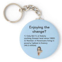 Enjoying the change? key chain