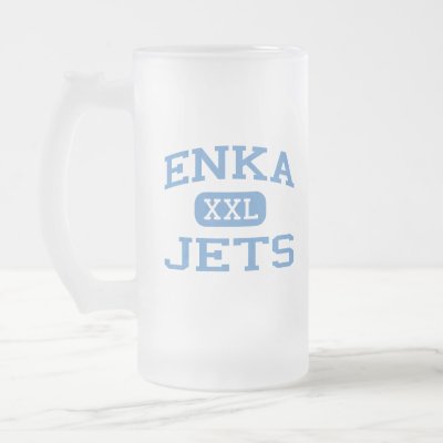 Enka - Jets - High School - Candler North Carolina Coffee Mugs by 