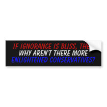 Enlightened Conservative bumper stickers by TimeTrax Enlightened Conservative bumper stickers