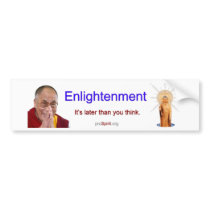 Enlightenment - Dalai Lama bumper stickers by prospirit Enlightenment - Dalai Lama bumper stickers