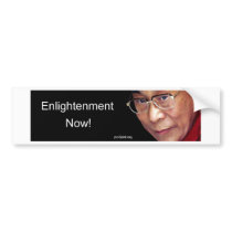 Enlightenment Now! - Dalai Lama bumper stickers