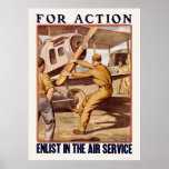 Enlist in the Air Service Print